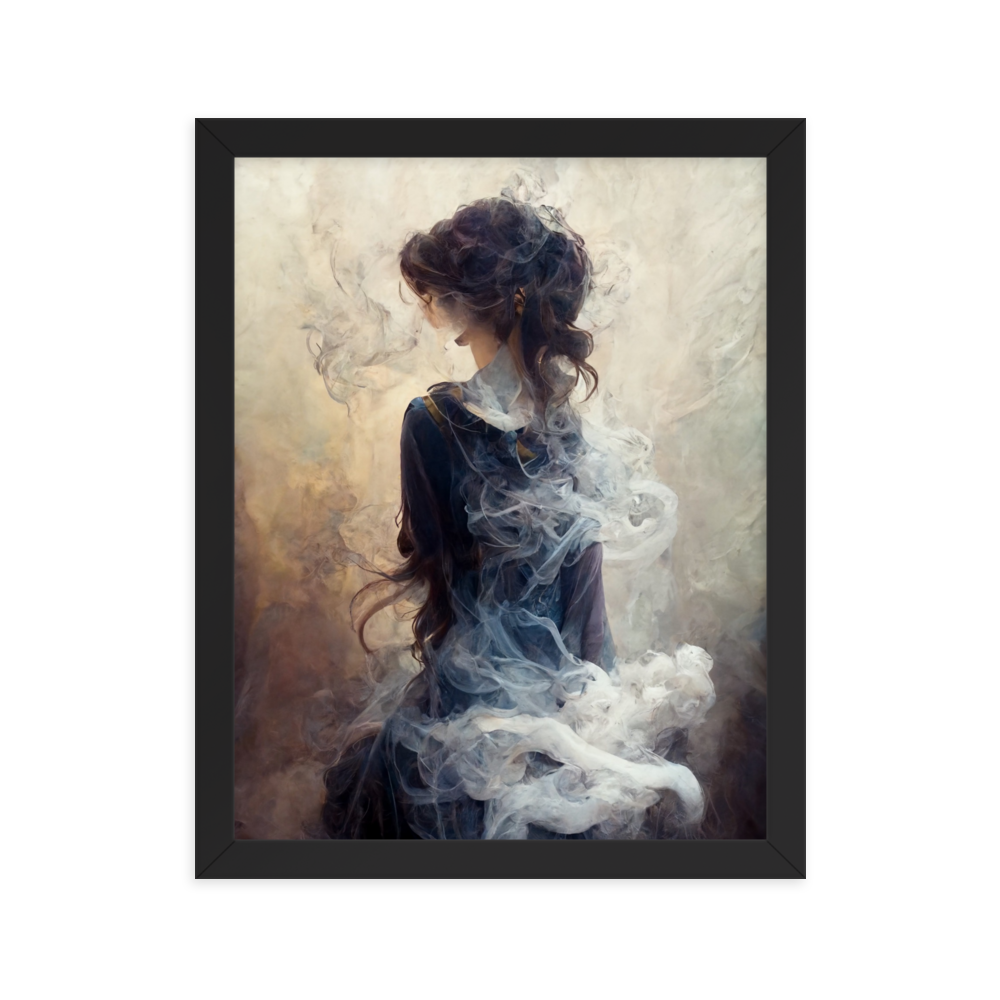 Framed photo paper poster