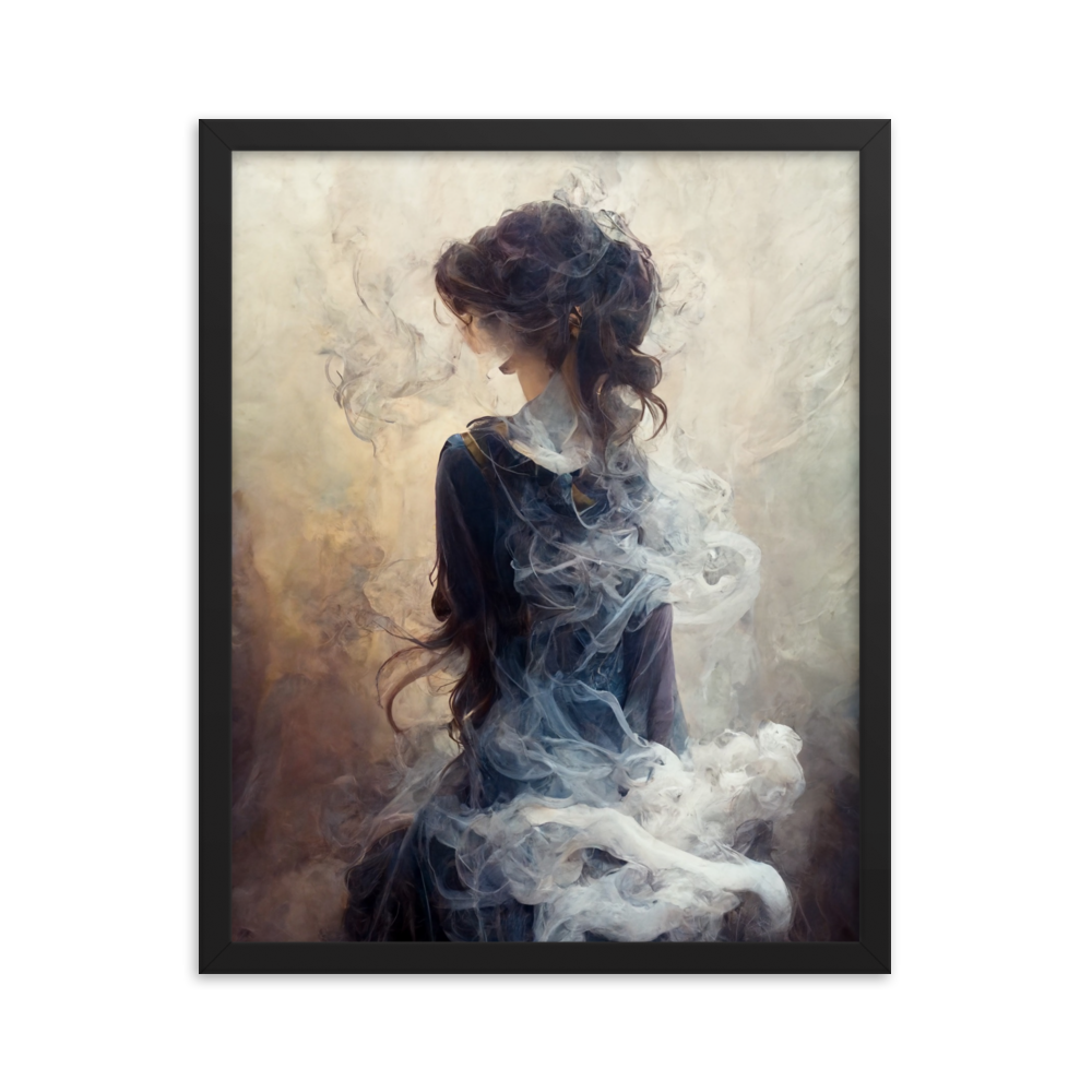 Framed photo paper poster