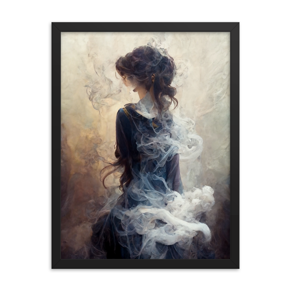 Framed photo paper poster