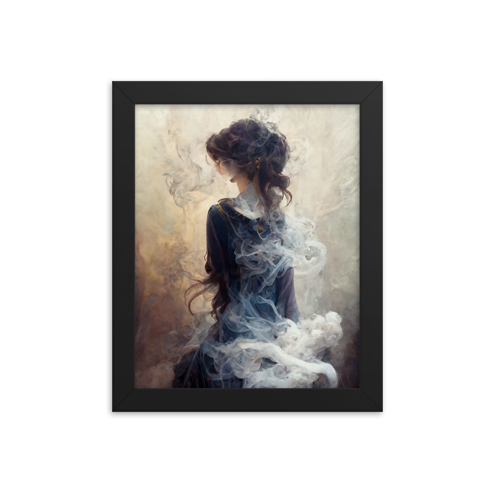 Framed photo paper poster